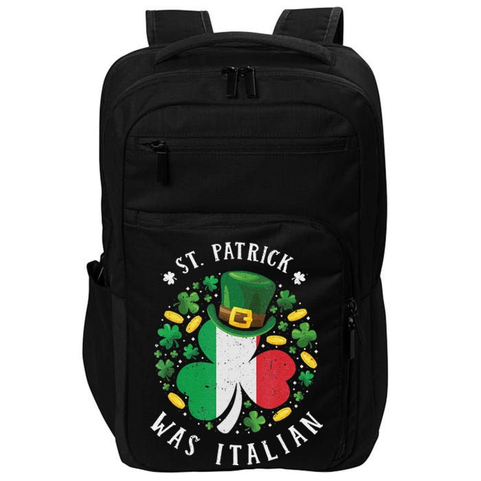 Shamrock St Patrick Was Italian St. Patrick's Day Impact Tech Backpack