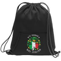 Shamrock St Patrick Was Italian St. Patrick's Day Sweatshirt Cinch Pack Bag