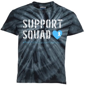 Support Squad Prostate Cancer Awareness Kids Tie-Dye T-Shirt