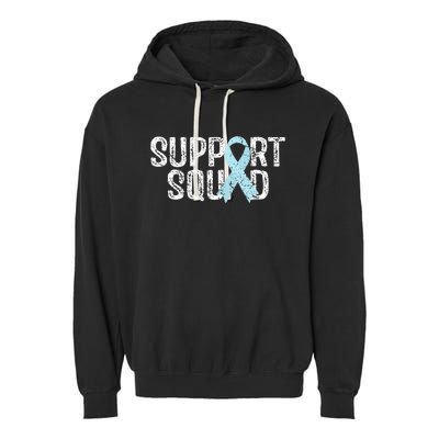 Support Squad Prostate Cancer Awareness Garment-Dyed Fleece Hoodie