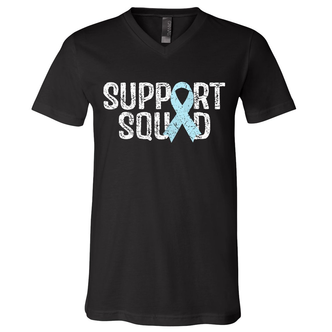 Support Squad Prostate Cancer Awareness V-Neck T-Shirt
