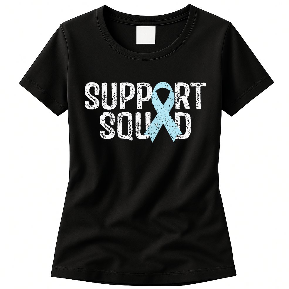 Support Squad Prostate Cancer Awareness Womens T-Shirt