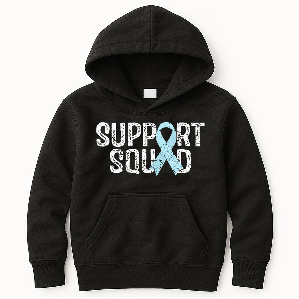 Support Squad Prostate Cancer Awareness Kids Hoodie