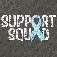 Support Squad Prostate Cancer Awareness Cotton Canvas Backpack