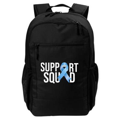 Support Squat Prostate Cancer Awareness Blue Ribbon Survivor Backpack
