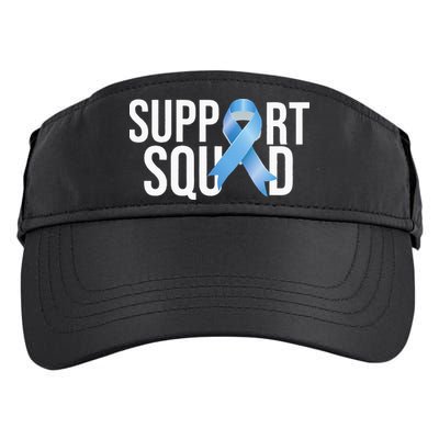 Support Squat Prostate Cancer Awareness Blue Ribbon Survivor Adult Drive Performance Visor