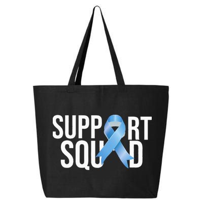 Support Squat Prostate Cancer Awareness Blue Ribbon Survivor 25L Jumbo Tote