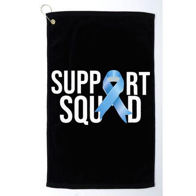 Support Squat Prostate Cancer Awareness Blue Ribbon Survivor Golf Towel