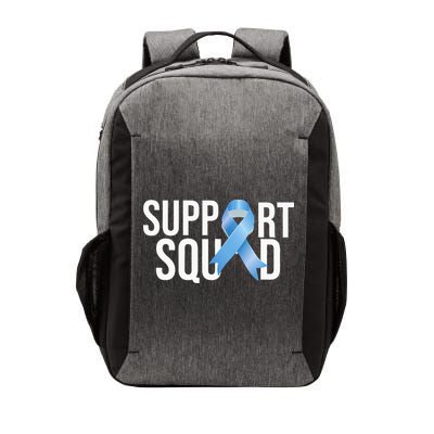 Support Squat Prostate Cancer Awareness Blue Ribbon Survivor Vector Backpack