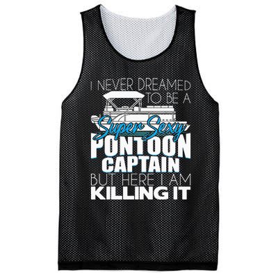 Super Sexy Pontoon Captain Funny Pontoon Boat Pontooning Mesh Reversible Basketball Jersey Tank