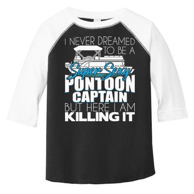 Super Sexy Pontoon Captain Funny Pontoon Boat Pontooning Toddler Fine Jersey T-Shirt