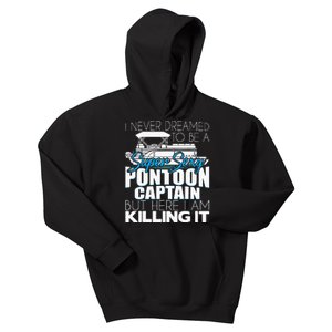 Super Sexy Pontoon Captain Funny Pontoon Boat Pontooning Kids Hoodie