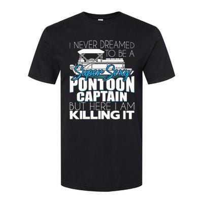 Super Sexy Pontoon Captain Funny Pontoon Boat Pontooning Softstyle CVC T-Shirt