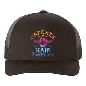 Softball Softball Player Softball Catcher Yupoong Adult 5-Panel Trucker Hat