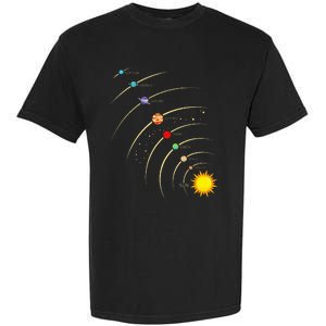 Solar System Planets & Orbit Educational Astrology Garment-Dyed Heavyweight T-Shirt