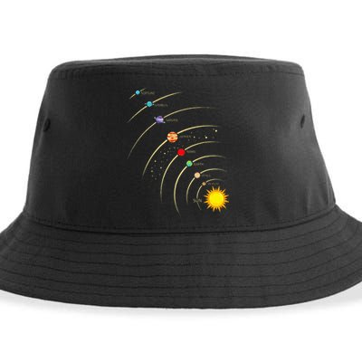 Solar System Planets & Orbit Educational Astrology Sustainable Bucket Hat