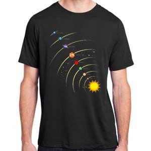 Solar System Planets & Orbit Educational Astrology Adult ChromaSoft Performance T-Shirt