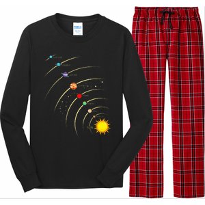 Solar System Planets & Orbit Educational Astrology Long Sleeve Pajama Set