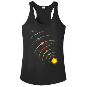 Solar System Planets & Orbit Educational Astrology Ladies PosiCharge Competitor Racerback Tank