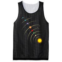 Solar System Planets & Orbit Educational Astrology Mesh Reversible Basketball Jersey Tank