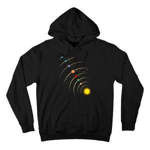 Solar System Planets & Orbit Educational Astrology Tall Hoodie