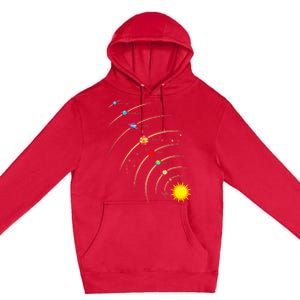 Solar System Planets & Orbit Educational Astrology Premium Pullover Hoodie