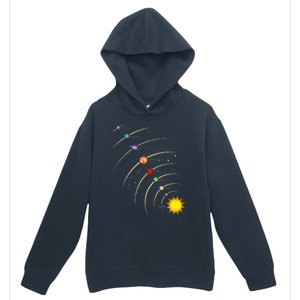 Solar System Planets & Orbit Educational Astrology Urban Pullover Hoodie