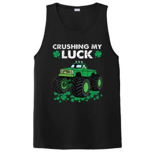 s St Patricks Day Boys s Crushing My Luck Monster Truck PosiCharge Competitor Tank