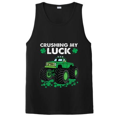 s St Patricks Day Boys s Crushing My Luck Monster Truck PosiCharge Competitor Tank