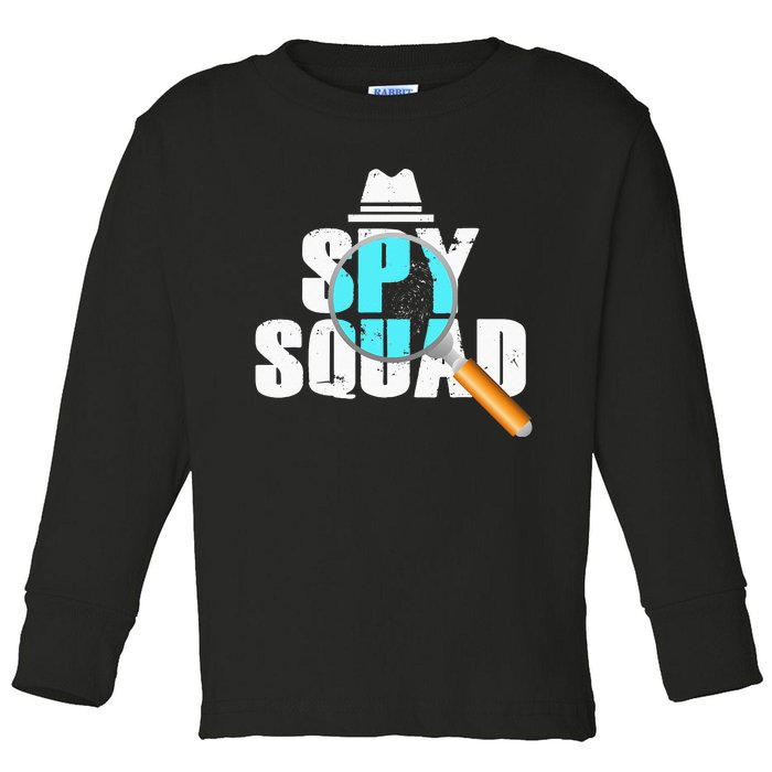 Spy Squad Police Crime Investigator Private Detective Team Toddler Long Sleeve Shirt