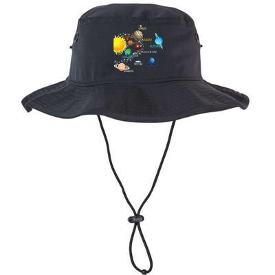 Solar System Planets Astronomy Space Science Legacy Cool Fit Booney Bucket Hat