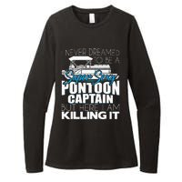 Super Sexy Pontoon Captain Funny Pontoon Boat Pontooning Womens CVC Long Sleeve Shirt