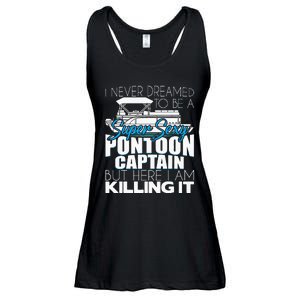 Super Sexy Pontoon Captain Funny Pontoon Boat Pontooning Ladies Essential Flowy Tank