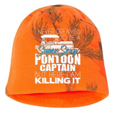 Super Sexy Pontoon Captain Funny Pontoon Boat Pontooning Kati - Camo Knit Beanie