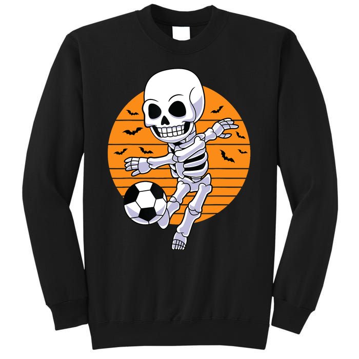 Skeleton Soccer Player Boy Funny Halloween Sweatshirt