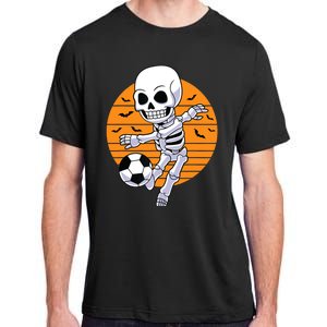 Skeleton Soccer Player Boy Funny Halloween Adult ChromaSoft Performance T-Shirt