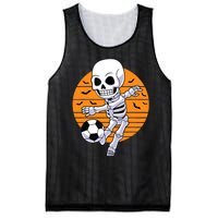 Skeleton Soccer Player Boy Funny Halloween Mesh Reversible Basketball Jersey Tank