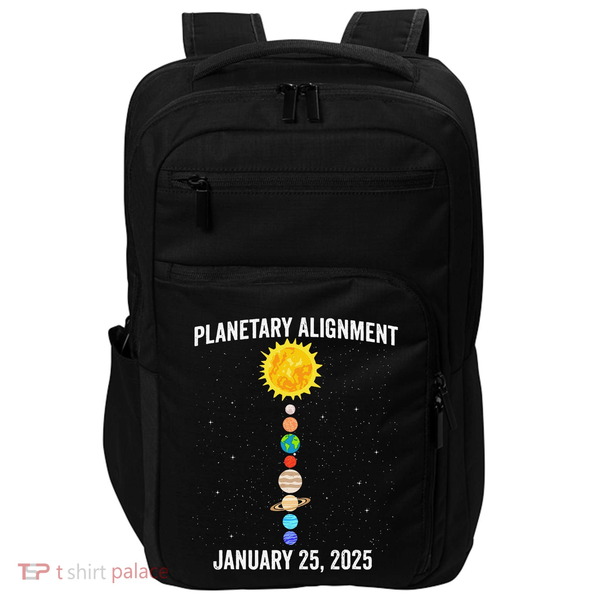 System Solar Planets Planetary Alignment January 25th 2025 Gift Impact Tech Backpack