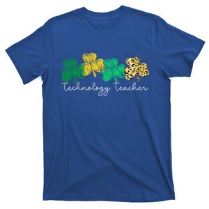 Shamrock Saint Paddys Technology Teacher St Patricks Day Cute Gift T-Shirt