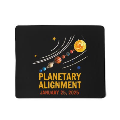 System Solar Planets Planetary Alignment January 25th 2025 Mousepad