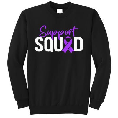 Support Squad Purple Warrior Domestic Violence Awareness Sweatshirt