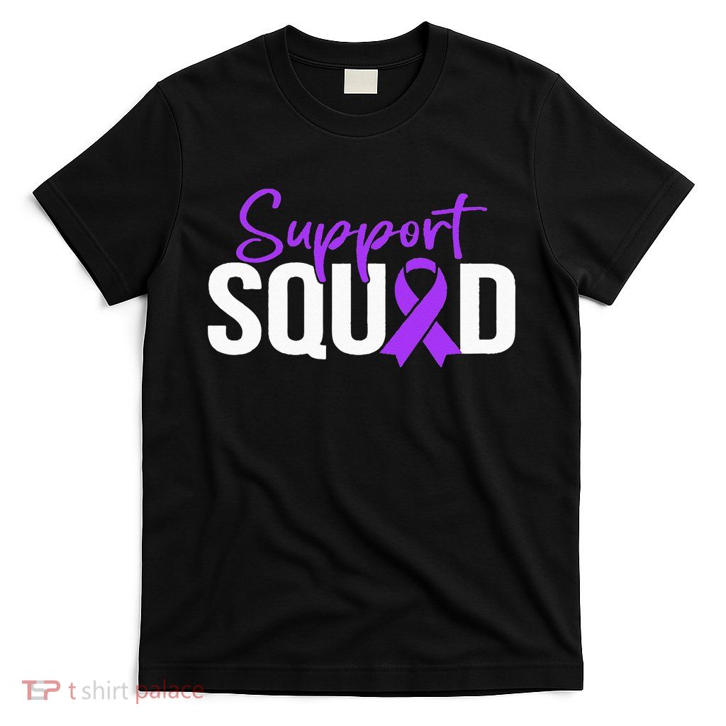 Support Squad Purple Warrior Domestic Violence Awareness T-Shirt