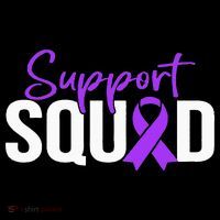 Support Squad Purple Warrior Domestic Violence Awareness T-Shirt