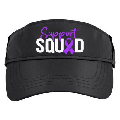 Support Squad Purple Warrior Domestic Violence Awareness Adult Drive Performance Visor
