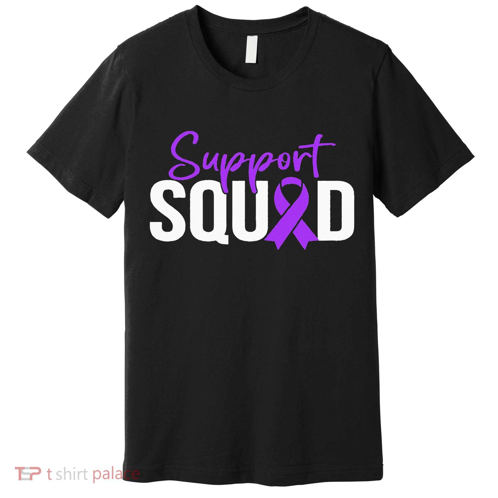 Support Squad Purple Warrior Domestic Violence Awareness Premium T-Shirt