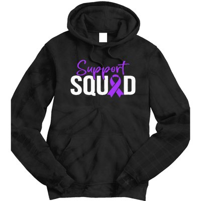 Support Squad Purple Warrior Domestic Violence Awareness Tie Dye Hoodie