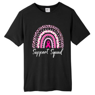 Support Squad Pink Rainbow Leopard Breast Cancer Awareness Tall Fusion ChromaSoft Performance T-Shirt