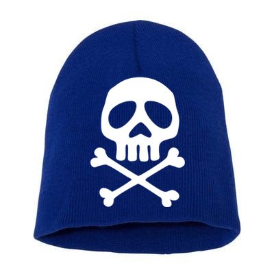 Skull Space Pirate Captain Party Halloween Day Of The Dead Cool Gift Short Acrylic Beanie