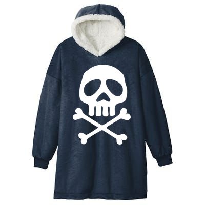 Skull Space Pirate Captain Party Halloween Day Of The Dead Cool Gift Hooded Wearable Blanket