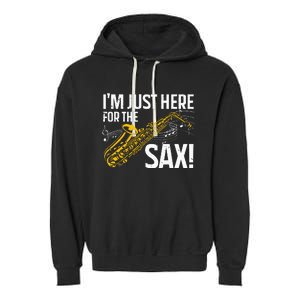 Saxophone Saxophone Player Jazz Garment-Dyed Fleece Hoodie